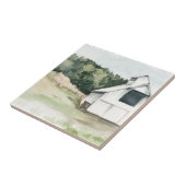 Weißer Stall Fliese (Seite)