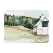 Weißer Stall Magnet (Horizontal)