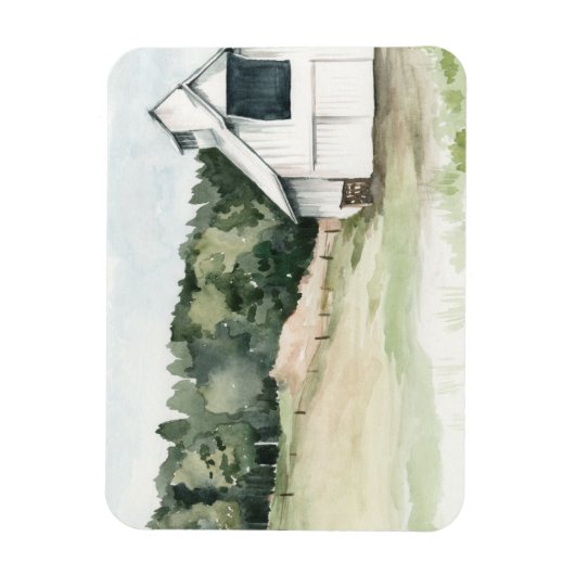 Weißer Stall Magnet (Vertikal)