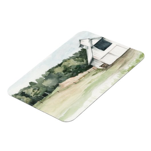 Weißer Stall Magnet (Linke Seite)