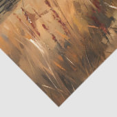 Weißer Stall mit hoher Kuh rustikaler Decoupage Seidenpapier (Ausschnitt)