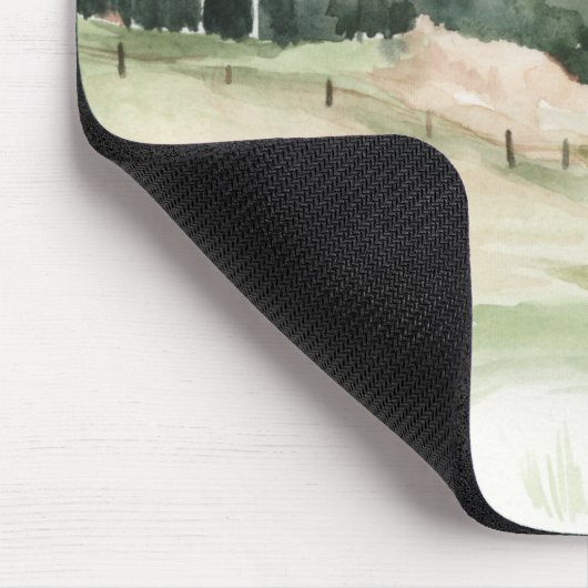 Weißer Stall Mousepad (Ecke)