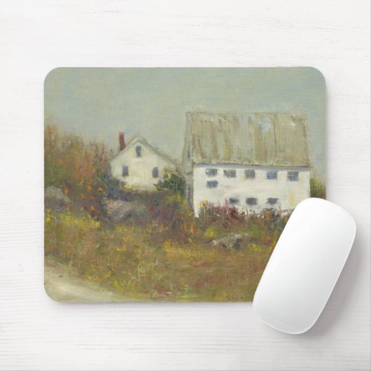 Weißer Stall Mousepad (Mit Mouse)