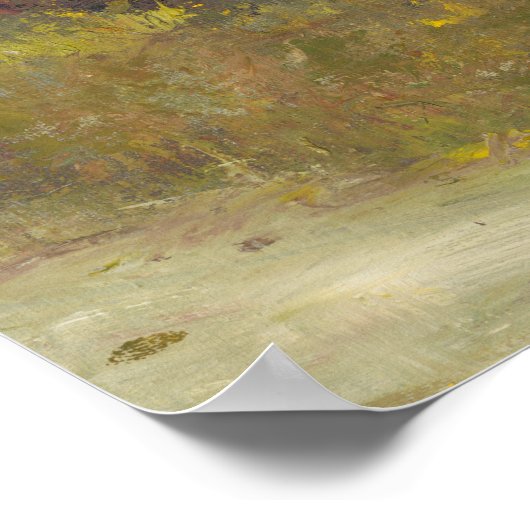 Weißer Stall Poster (Ecke)