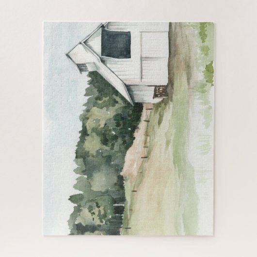 Weißer Stall Puzzle (Vertikal)