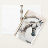 Weißer Stallion | Aquarellgestaltung | Planer (Anzeige)