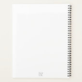 Weißer Stallion | Aquarellgestaltung | Planer (Rückseite)