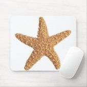 Weißer Starfisch abgeschieden Mousepad (Mit Mouse)