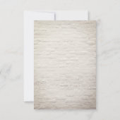 Weißer Stein Inspiriert botanisches Save the Date (Rückseite)