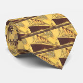 Weißer Stern Krawatte (Gerollt)