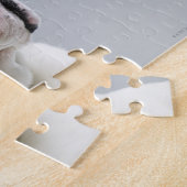Weißer Stier-Hund Puzzle (Seite)