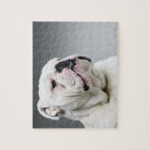 Weißer Stier-Hund Puzzle (Vertikal)