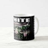 Weißer Stör-Collagen-Tasse Kaffeetasse (VorderseiteRechts)