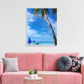Weißer Strand | Boracay, Philippinen Leinwanddruck (Insitu (Wohnzimmer))