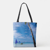 Weißer Strand | Boracay, Philippinen Tasche (Rückseite)