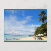 Weißer Strand, Boracay Postkarte (Vorderseite)