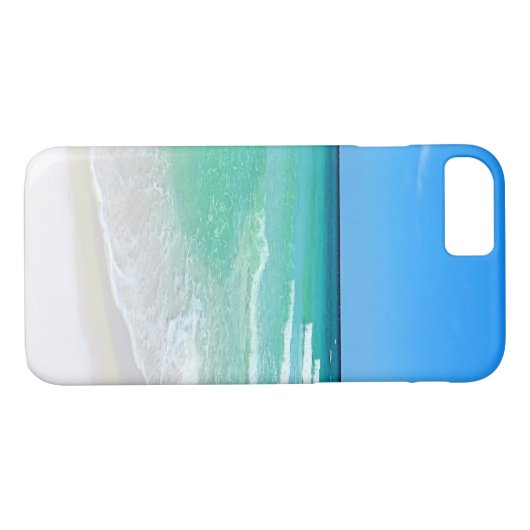 Weißer Strand Case-Mate iPhone Hülle (Rückseite (Horizontal))