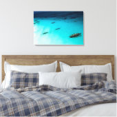 Weißer Strand Leinwanddruck (Insitu (Schlafzimmer))