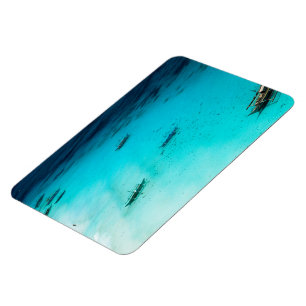 Weißer Strand Magnet