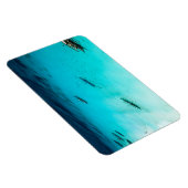 Weißer Strand Magnet (Rechte Seite)