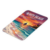 Weißer Strand Philippinen Magnet (Linke Seite)