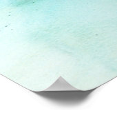 Weißer Strand Poster (Ecke)