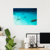 Weißer Strand Poster (Heimbüro)