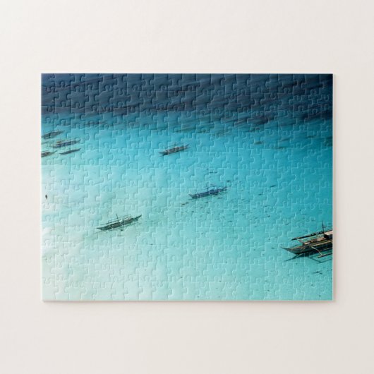 Weißer Strand Puzzle (Horizontal)