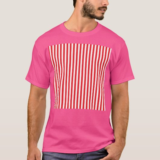 Weißer Streifen T-Shirt (Vorderseite)
