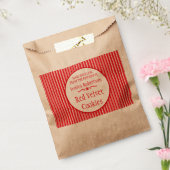 Weißer Streifen Weihnachtsrabatt kundenspezifische Geschenktütchen (Versiegelt)