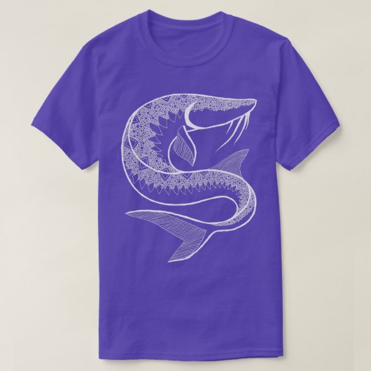 Weißer Sturgeon T-Shirt (Design vorne)