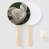 Weißer Südmagnolia-Blume Fächer (Vorne und Hinten)