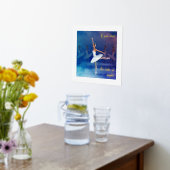 Weißer Swan Ballerinas am Lake Ballet - Sondertext Foliendrucke (Ablage(Küche))