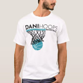 Weißer T - Shirt - Dani Hoops Basketball (Vorderseite)