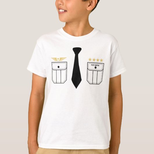 Weißer T - Shirt des Flugzeugs (Vorderseite)