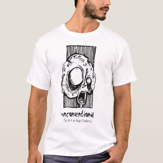 Weißer T - Shirt "kopflosen Phil" (Vorderseite)