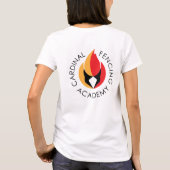 Weißer T - Shirt mit CFA-Logo (Rückseite)