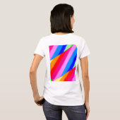 Weißer T - Shirt mit Farben (Schwarz voll)