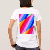 Weißer T - Shirt mit Farben (Rückseite)
