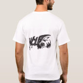 Weißer T - Shirt mit feinem Design eines Skorpion (Rückseite)
