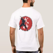 Weißer T - Shirt mit Thema backprint 2008 (Rückseite)