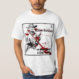 Weißer T - Shirt mit YANCEY Killer Kauboi Design