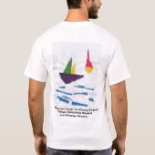 WEISSER T - SHIRT "Segelboote" (LOGO in der FRONT) (Rückseite)