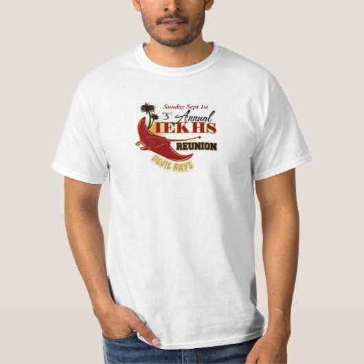 Weißer T-Shirt-Wert T-Shirt (Vorderseite)