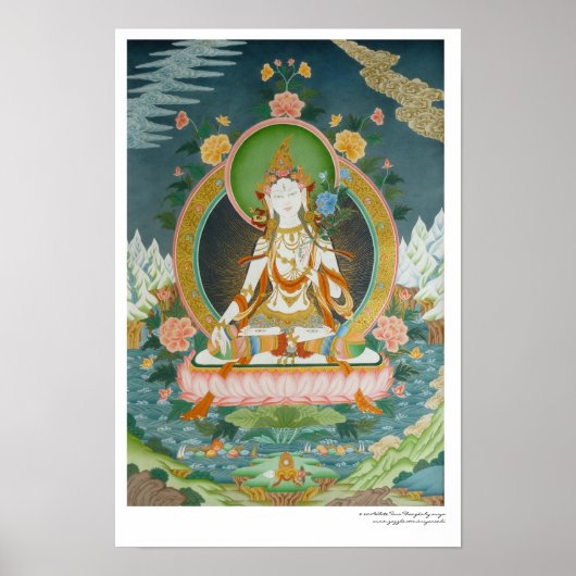 Weißer Tara Poster (Vorne)