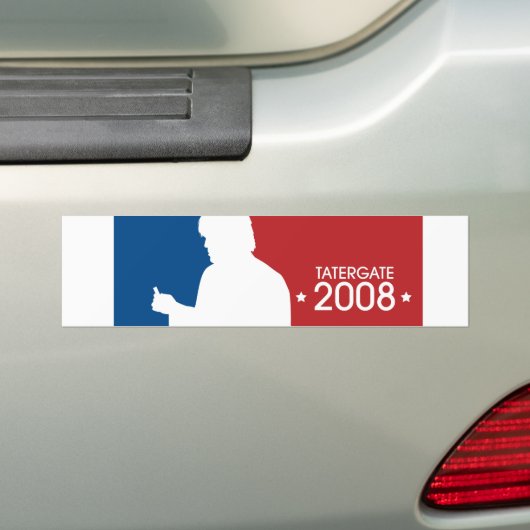 Weißer "TaterGate 2008" Sportlogoaufkleber Ron Autoaufkleber (Auf Auto)