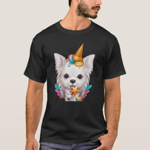 Weißer Tee Chihuahua Eiscreme Einicorn