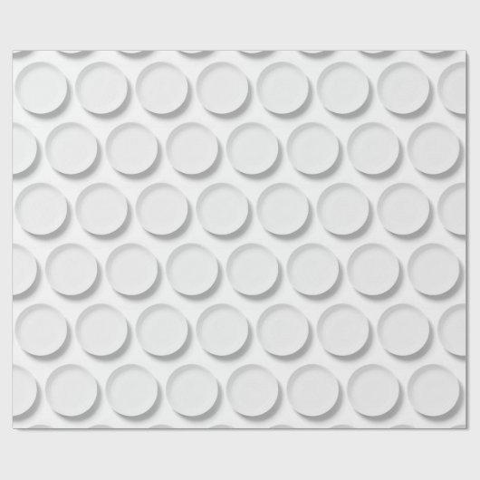 Weißer Teller Geschenkpapier (Flach)