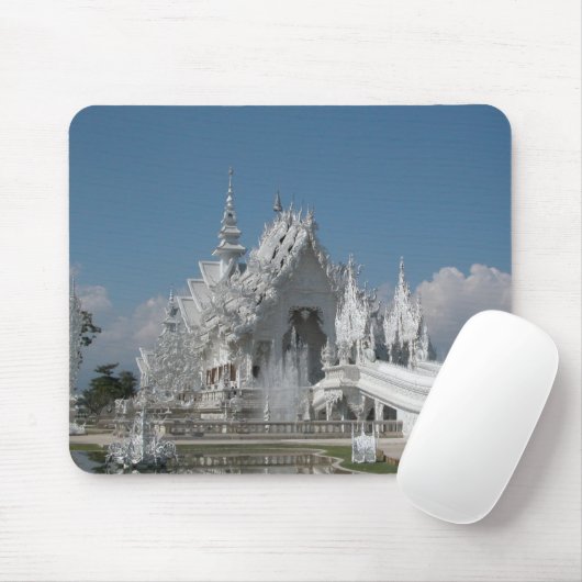 Weißer Tempel Thailand Mousepad (Mit Mouse)
