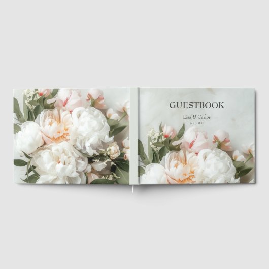 Weißer Teppich mit Spitzen Gästebuch (Voll)